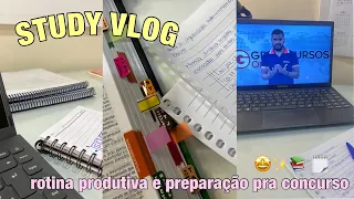 ✨STUDY VLOG | de volta a rotina, preparação para concurso e afins✨🤩🗒️📚