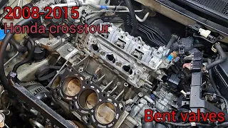 2008-2015 honda accord broken timing belt!! bent valves