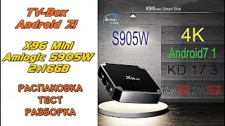 Настройка tv box X96 Mini Amlogic S905W 2+16GB Обзор, Распаковка, тест, разборка, подключение IPTV