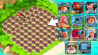 Boom Beach EVERY TROOP vs All Mortar Base