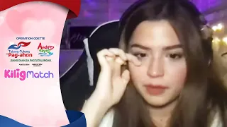 Alexa hindi napigilan ang luha sa Kilig Match interview niya kasama si KD | Kilig Match