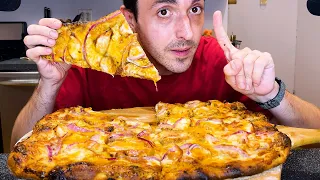 HONEY MUSTARD CHICKEN PIZZA ! * MUKBANG PIZZA PARTY * NOMNOMSAMMIEBOY