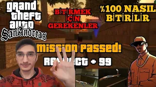 GTA SAN ANDREAS %100 NASIL BİTİRİLİR FULL BİTİRMEK İÇİN GEREKEN HERŞEY (GTA SA 100-FULL BİTİRME)