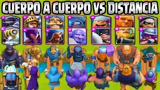 CARTAS CUERPO A CUERPO VS DISTANCIA | OLIMPIADAS de ATAQUE | RETO CLASH ROYALE |1vs1|