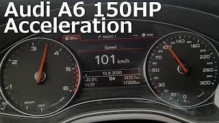 Audi A6 2.0TDI 150HP S-Tronic Acceleration