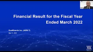 ExaWizards_FY2022/3 Financial Results Briefing