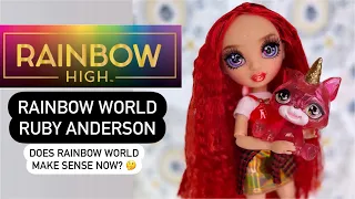 Rainbow High Rainbow World Ruby doll unboxing and review!