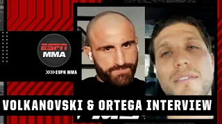 Alex Volkanovksi & Brian Ortega get heated as they talk TUF, UFC 266 title fight | SportsCenter