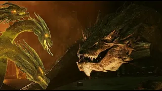 King Ghidorah vs. Smaug (Live action)