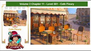 June's Journey - Volume 2 - Chapter 11 - Level 551 - Cafe Fleury (Complete Gameplay, in order)
