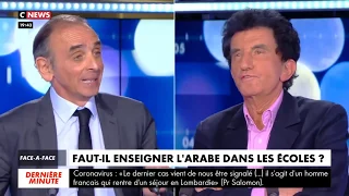 Débat entre Jack Lang et Eric Zemmour sur l'apprentissage de la langue arabe, sur CNEWS