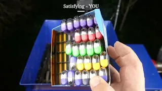 Shredder vs Lighters | top satisfying video ever