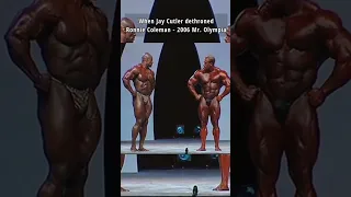 When Jay Cutler dethroned Ronnie Coleman - in 2006 Mr. Olympia #bodybuilding #motivation #shorts