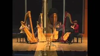 HARPOURRI harp quartet performs "Siciliano" by J.S. Bach