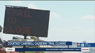 Courtney Campbell Causeway Pedestrian Trail closes temporarily