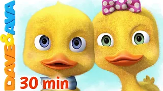 😋  Six Little Ducks and More Nursery Rhymes and Kids Songs | Dave and Ava 😋