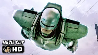 RoboCop's Jetpack Scene | ROBOCOP 3 (1993) Sci-Fi, Movie CLIP HD