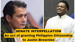 Senate approved granting of Philippine citizenship to Justin Donta Brownlee in 2nd reading