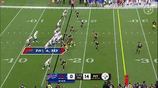 JOEY PORTER JR FIRST CAREER INT 🔥 Steelers vs Bills Highlights