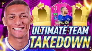 EPIC 92 RATED FUTTIES RICHARLISON TEAM TAKEDOWN!!! FIFA 19 Ultimate Team!