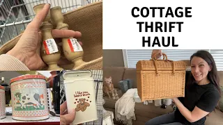 Cottage Thrift Haul | Thrift With Me | Thrifting for Resell in 2024 | Home Decor Thrift Haul