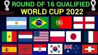 World cup 2022 Last 16 Qualified Teams | Round of 16 qualified teams world cup