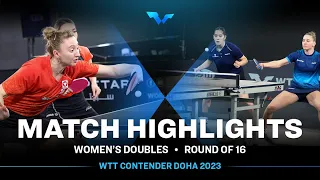 Sofia Polcanova/Bernadette Szocs vs Franziska S./Chantal Mantz | WD R16 | WTT Contender Doha 2023