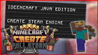 Minecraft Create Mod Steam Engine Tutorial