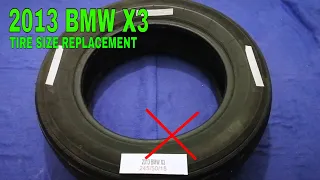 🚗 🚕   2013 BMW X3 Tire Size 🔴