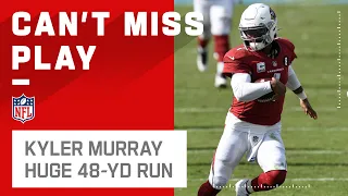 Kyler Murray Shows Off His Speed on 48-Yd Rush