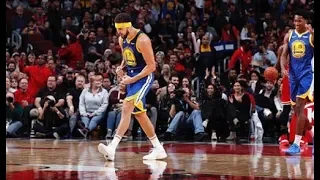 Klay Thompson set's the new NBA record: 14 threes in 27 minutes