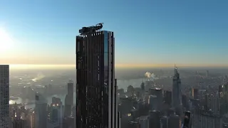 The Steinway Tower by drone: The Skinniest Skyscraper in the World (111 West 57th Street)