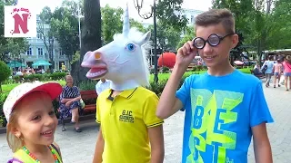 ЧЕЛЛЕНДЖ весёлые Задания FUNNY Challenge Прогулка по Дерибасовской Подарки для Инны VLOG