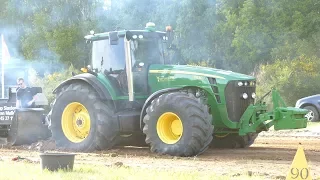 John Deere 7710, 7830, 7920, 8270R, & 8530 Pulling The Slegde in Lyngså | Tractor Pulling Denmark