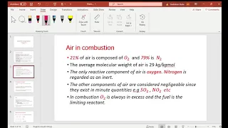 Material & Energy Balance   Combustion Lecture