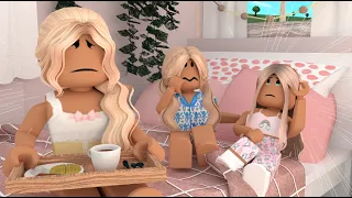 Family SICK DAY ROUTINE! *FOOD POISONING? EVIE THREW UP!* WITH VOICES RP! Roblox Bloxburg Roleplay