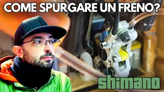 Come fare LO SPURGO ad un freno idraulico SHIMANO?