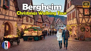 🇫🇷 BERGHEIM - The Most Beautiful Village on Christmas, Alsace, France, Walking Tour [4K/60fps]