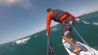 King of the cut Downwind paddle foil run Western Australia. Insane Run on the Armstrong HA880 !!