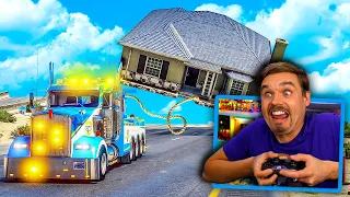 Towing ENTIRE HOUSE in GTA 5!