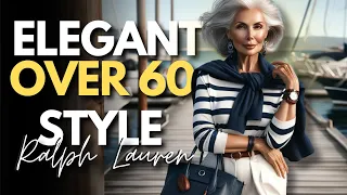 Elegant Fashion for Women Over 60 AI  | Elegant over 60 Style Ralph Lauren