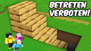 Meine freunde wollen VERBOTENE TREPPE BETRETEN in Minecraft!