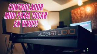 UN BUEN CONTROLADOR PARA TOCAR EN VIVO!!! STUDIOLOGIC SL88 STUDIO