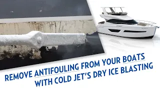 Antifouling Removal from a boat using Dry Ice Blasting