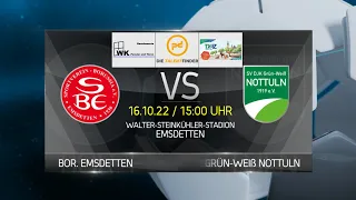 Heimspiel 22/23 - SDW#8 / Bor. Emsdetten - Nottuln