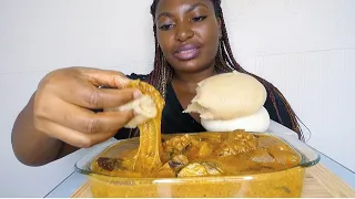 wow!so delicious that every bite I lick my fingers 😋 ogbono soup with fufu