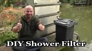 DIY Wheelie Bin Koi Shower Filter (great for healthy water in a fish pond)