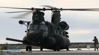 special forces MH-47 Chinook helocasting with US Marines #airforce  #helicopter