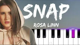 Rosa Linn - SNAP |Snapping one, two Where are you? [TikTok Song] (Piano tutorial)