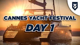 CANNES YACHT SHOW DAY 1. SUNREEF 80 AND MUCH MORE!!!